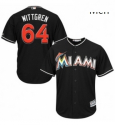 Mens Majestic Miami Marlins 64 Nick Wittgren Replica Black Alternate 2 Cool Base MLB Jersey Mens Majestic Miami Marlins 64 Nick Wittgren Replica Black Alternate 2 Cool Base MLB Jersey