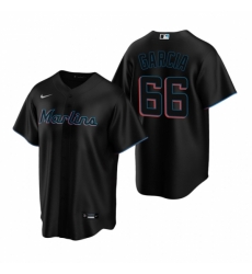 Mens Nike Miami Marlins 66 Jarlin Garcia Black Alternate Stitched Baseball Jersey Mens Nike Miami Marlins 66 Jarlin Garcia Black Alternate Stitched Baseball Jersey