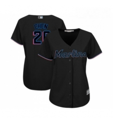 Womens Miami Marlins 20 Wei Yin Chen Replica Black Alternate 2 Cool Base Baseball Jersey Womens Miami Marlins 20 Wei Yin Chen Replica Black Alternate 2 Cool Base Baseball Jersey
