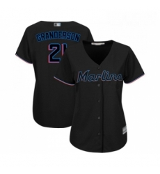 Womens Miami Marlins 21 Curtis Granderson Replica Black Alternate 2 Cool Base Baseball Jersey Womens Miami Marlins 21 Curtis Granderson Replica Black Alternate 2 Cool Base Baseball Jersey