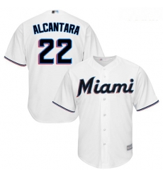 Marlins #22 Sandy Alcantara White Cool Base Stitched Youth Baseball Jersey Marlins #22 Sandy Alcantara White Cool Base Stitched Youth Baseball Jersey