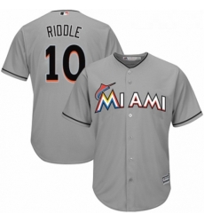 Youth Majestic Miami Marlins 10 JT Riddle Authentic Grey Road Cool Base MLB Jersey Youth Majestic Miami Marlins 10 JT Riddle Authentic Grey Road Cool Base MLB Jersey