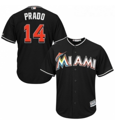 Youth Majestic Miami Marlins 14 Martin Prado Replica Black Alternate 2 Cool Base MLB Jersey Youth Majestic Miami Marlins 14 Martin Prado Replica Black Alternate 2 Cool Base MLB Jersey