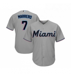 Youth Miami Marlins 7 Deven Marrero Replica Grey Road Cool Base Baseball Jersey Youth Miami Marlins 7 Deven Marrero Replica Grey Road Cool Base Baseball Jersey
