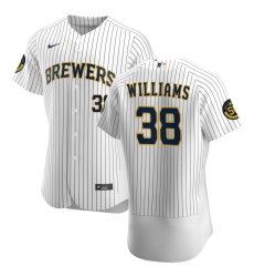 Men Milwaukee Brewers 38 Devin Williams Men Nike White Home 2020 Flex Base Player MLB Jersey Men Milwaukee Brewers 38 Devin Williams Men Nike White Home 2020 Flex Base Player MLB Jersey