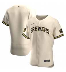 Men Milwaukee Brewers Men Nike Cream Alternate 2020 Flex Base Team MLB Jersey Men Milwaukee Brewers Men Nike Cream Alternate 2020 Flex Base Team MLB Jersey
