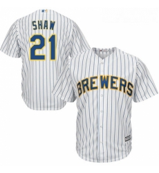 Youth Majestic Milwaukee Brewers 21 Travis Shaw Authentic White Alternate Cool Base MLB Jersey Youth Majestic Milwaukee Brewers 21 Travis Shaw Authentic White Alternate Cool Base MLB Jersey
