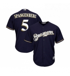 Youth Milwaukee Brewers 5 Cory Spangenberg Replica Navy Blue Alternate Cool Base Baseball Jersey Youth Milwaukee Brewers 5 Cory Spangenberg Replica Navy Blue Alternate Cool Base Baseball Jersey