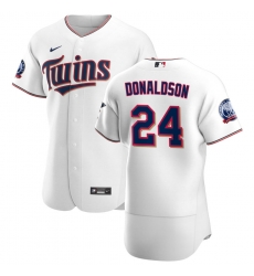 Men Minnesota Twins 24 Josh Donaldson Men Nike White Home 2020 60th Season Flex Base Team MLB Jersey Men Minnesota Twins 24 Josh Donaldson Men Nike White Home 2020 60th Season Flex Base Team MLB Jersey
