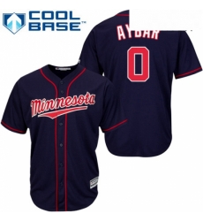 Mens Majestic Minnesota Twins 0 Erick Aybar Replica Navy Blue Alternate Road Cool Base MLB Jersey Mens Majestic Minnesota Twins 0 Erick Aybar Replica Navy Blue Alternate Road Cool Base MLB Jersey