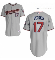 Mens Majestic Minnesota Twins 17 Jose Berrios Authentic Grey Road Cool Base MLB Jersey Mens Majestic Minnesota Twins 17 Jose Berrios Authentic Grey Road Cool Base MLB Jersey