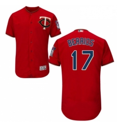 Mens Majestic Minnesota Twins 17 Jose Berrios Authentic Scarlet Alternate Flex Base Authentic Collection MLB Jersey Mens Majestic Minnesota Twins 17 Jose Berrios Authentic Scarlet Alternate Flex Base Authentic Collection MLB Jersey