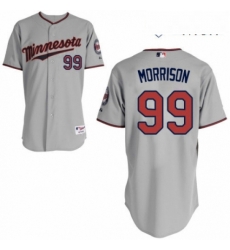 Mens Majestic Minnesota Twins 99 Logan Morrison Authentic Grey Road Cool Base MLB Jersey Mens Majestic Minnesota Twins 99 Logan Morrison Authentic Grey Road Cool Base MLB Jersey