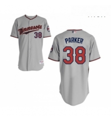 Mens Minnesota Twins 38 Blake Parker Authentic Grey Road Cool Base Baseball Jersey Mens Minnesota Twins 38 Blake Parker Authentic Grey Road Cool Base Baseball Jersey