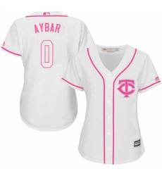Womens Majestic Minnesota Twins 0 Erick Aybar Replica White Fashion Cool Base MLB Jersey Womens Majestic Minnesota Twins 0 Erick Aybar Replica White Fashion Cool Base MLB Jersey