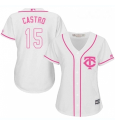 Womens Majestic Minnesota Twins 15 Jason Castro Authentic White Fashion Cool Base MLB Jersey Womens Majestic Minnesota Twins 15 Jason Castro Authentic White Fashion Cool Base MLB Jersey
