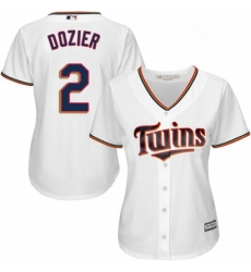 Womens Majestic Minnesota Twins 2 Brian Dozier Replica White Home Cool Base MLB Jersey Womens Majestic Minnesota Twins 2 Brian Dozier Replica White Home Cool Base MLB Jersey