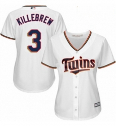 Womens Majestic Minnesota Twins 3 Harmon Killebrew Authentic White Home Cool Base MLB Jersey Womens Majestic Minnesota Twins 3 Harmon Killebrew Authentic White Home Cool Base MLB Jersey
