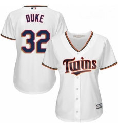 Womens Majestic Minnesota Twins 32 Zach Duke Authentic White Home Cool Base MLB Jersey Womens Majestic Minnesota Twins 32 Zach Duke Authentic White Home Cool Base MLB Jersey