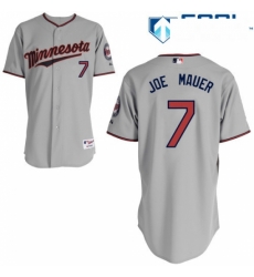 Womens Majestic Minnesota Twins 7 Joe Mauer Replica Grey Road Cool Base MLB Jersey Womens Majestic Minnesota Twins 7 Joe Mauer Replica Grey Road Cool Base MLB Jersey