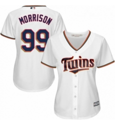 Womens Majestic Minnesota Twins 99 Logan Morrison Replica White Home Cool Base MLB Jersey Womens Majestic Minnesota Twins 99 Logan Morrison Replica White Home Cool Base MLB Jersey