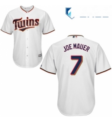 Youth Majestic Minnesota Twins 7 Joe Mauer Replica White Home Cool Base MLB Jersey Youth Majestic Minnesota Twins 7 Joe Mauer Replica White Home Cool Base MLB Jersey