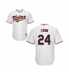 Youth Minnesota Twins 24 C J Cron Replica White Home Cool Base Baseball Jersey Youth Minnesota Twins 24 C J Cron Replica White Home Cool Base Baseball Jersey