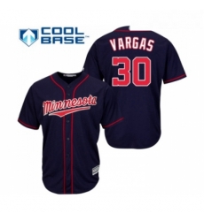Youth Minnesota Twins 30 Kennys Vargas Replica Navy Blue Alternate Road Cool Base Baseball Jersey Youth Minnesota Twins 30 Kennys Vargas Replica Navy Blue Alternate Road Cool Base Baseball Jersey