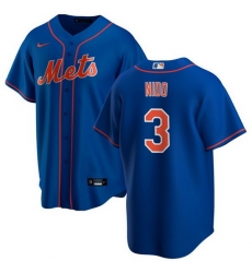 Men New York Mets 3 Tom E1s Nido Royal Cool Base Stitched Jersey Men New York Mets 3 Tom E1s Nido Royal Cool Base Stitched Jersey