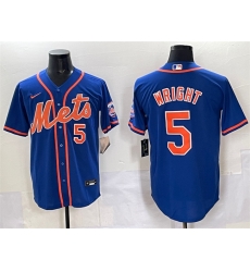 Men New York Mets 5 David Wright Blue Cool Base Stitched Baseball Jersey Men New York Mets 5 David Wright Blue Cool Base Stitched Baseball Jersey