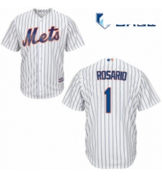 Mens Majestic New York Mets 1 Amed Rosario Replica White Home Cool Base MLB Jersey Mens Majestic New York Mets 1 Amed Rosario Replica White Home Cool Base MLB Jersey