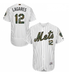 Mens Majestic New York Mets 12 Juan Lagares Authentic White 2016 Memorial Day Fashion Flex Base MLB Jersey Mens Majestic New York Mets 12 Juan Lagares Authentic White 2016 Memorial Day Fashion Flex Base MLB Jersey