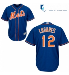 Mens Majestic New York Mets 12 Juan Lagares Replica Royal Blue Alternate Home Cool Base MLB Jersey Mens Majestic New York Mets 12 Juan Lagares Replica Royal Blue Alternate Home Cool Base MLB Jersey
