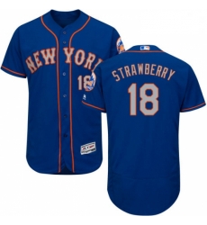 Mens Majestic New York Mets 18 Darryl Strawberry RoyalGray Alternate Flex Base Authentic Collection MLB Jersey Mens Majestic New York Mets 18 Darryl Strawberry RoyalGray Alternate Flex Base Authentic Collection MLB Jersey