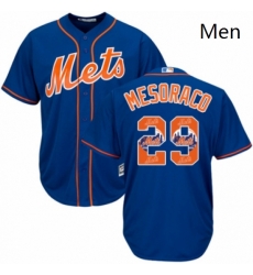 Mens Majestic New York Mets 29 Devin Mesoraco Authentic Royal Blue Team Logo Fashion Cool Base MLB Jersey Mens Majestic New York Mets 29 Devin Mesoraco Authentic Royal Blue Team Logo Fashion Cool Base MLB Jersey
