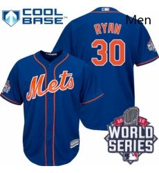 Mens Majestic New York Mets 30 Nolan Ryan Authentic Royal Blue Alternate Home Cool Base 2015 World Series MLB Jersey Mens Majestic New York Mets 30 Nolan Ryan Authentic Royal Blue Alternate Home Cool Base 2015 World Series MLB Jersey