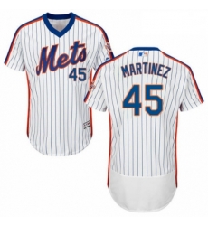 Mens Majestic New York Mets 45 Pedro Martinez White Alternate Flex Base Authentic Collection MLB Jersey Mens Majestic New York Mets 45 Pedro Martinez White Alternate Flex Base Authentic Collection MLB Jersey