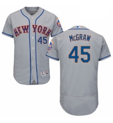 Mens Majestic New York Mets 45 Tug McGraw Grey Road Flex Base Authentic Collection MLB Jersey Mens Majestic New York Mets 45 Tug McGraw Grey Road Flex Base Authentic Collection MLB Jersey