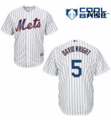 Mens Majestic New York Mets 5 David Wright Replica White Home Cool Base MLB Jersey Mens Majestic New York Mets 5 David Wright Replica White Home Cool Base MLB Jersey