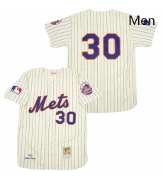 Mens Mitchell and Ness 1969 New York Mets 30 Nolan Ryan Replica Cream Throwback MLB Jersey Mens Mitchell and Ness 1969 New York Mets 30 Nolan Ryan Replica Cream Throwback MLB Jersey