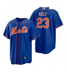 Men's New York Mets #23 Javier Baez Royal Replica Alternate Nike Jersey Men's New York Mets #23 Javier Baez Royal Replica Alternate Nike Jersey