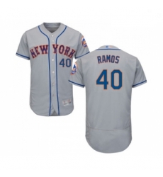 Mens New York Mets 40 Wilson Ramos Grey Road Flex Base Authentic Collection Baseball Jersey Mens New York Mets 40 Wilson Ramos Grey Road Flex Base Authentic Collection Baseball Jersey