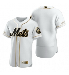 New York Mets Blank White Nike Mens Authentic Golden Edition MLB Jersey New York Mets Blank White Nike Mens Authentic Golden Edition MLB Jersey