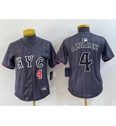 Women New York Mets 4 Francisco Alvarez Graphite 2024 City Connect Limited Stitched Baseball Jersey 3 Women New York Mets 4 Francisco Alvarez Graphite 2024 City Connect Limited Stitched Baseball Jersey 3