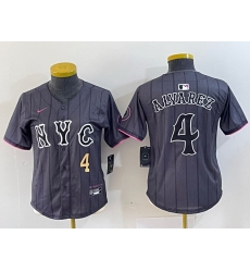 Women New York Mets 4 Francisco Alvarez Graphite 2024 City Connect Limited Stitched Baseball Jersey 7 Women New York Mets 4 Francisco Alvarez Graphite 2024 City Connect Limited Stitched Baseball Jersey 7