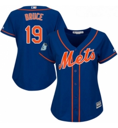 Womens Majestic New York Mets 19 Jay Bruce Replica Royal Blue Alternate Home Cool Base MLB Jersey Womens Majestic New York Mets 19 Jay Bruce Replica Royal Blue Alternate Home Cool Base MLB Jersey