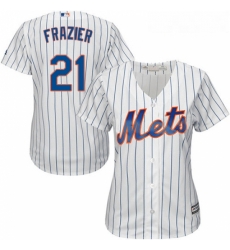 Womens Majestic New York Mets 21 Todd Frazier Replica White Home Cool Base MLB Jersey Womens Majestic New York Mets 21 Todd Frazier Replica White Home Cool Base MLB Jersey