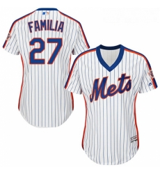 Womens Majestic New York Mets 27 Jeurys Familia Authentic White Alternate Cool Base MLB Jersey Womens Majestic New York Mets 27 Jeurys Familia Authentic White Alternate Cool Base MLB Jersey