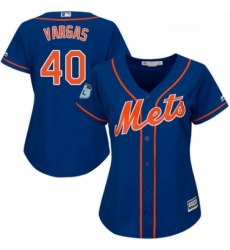 Womens Majestic New York Mets 40 Jason Vargas Authentic Royal Blue Alternate Home Cool Base MLB Jersey Womens Majestic New York Mets 40 Jason Vargas Authentic Royal Blue Alternate Home Cool Base MLB Jersey