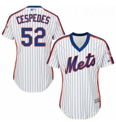 Womens Majestic New York Mets 52 Yoenis Cespedes Replica White Alternate Cool Base MLB Jersey Womens Majestic New York Mets 52 Yoenis Cespedes Replica White Alternate Cool Base MLB Jersey